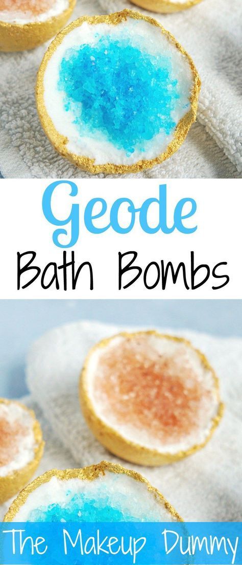 Geode Bath Bombs - THE ORIGINAL DIY RECIPE - The Makeup Dummy -   19 beauty DIY to sell ideas