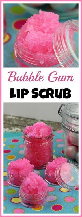 DIY Bubble Gum Lip Scrub- Exfoliating Lip Scrub- A Cultivated Nest -   19 beauty DIY to sell ideas