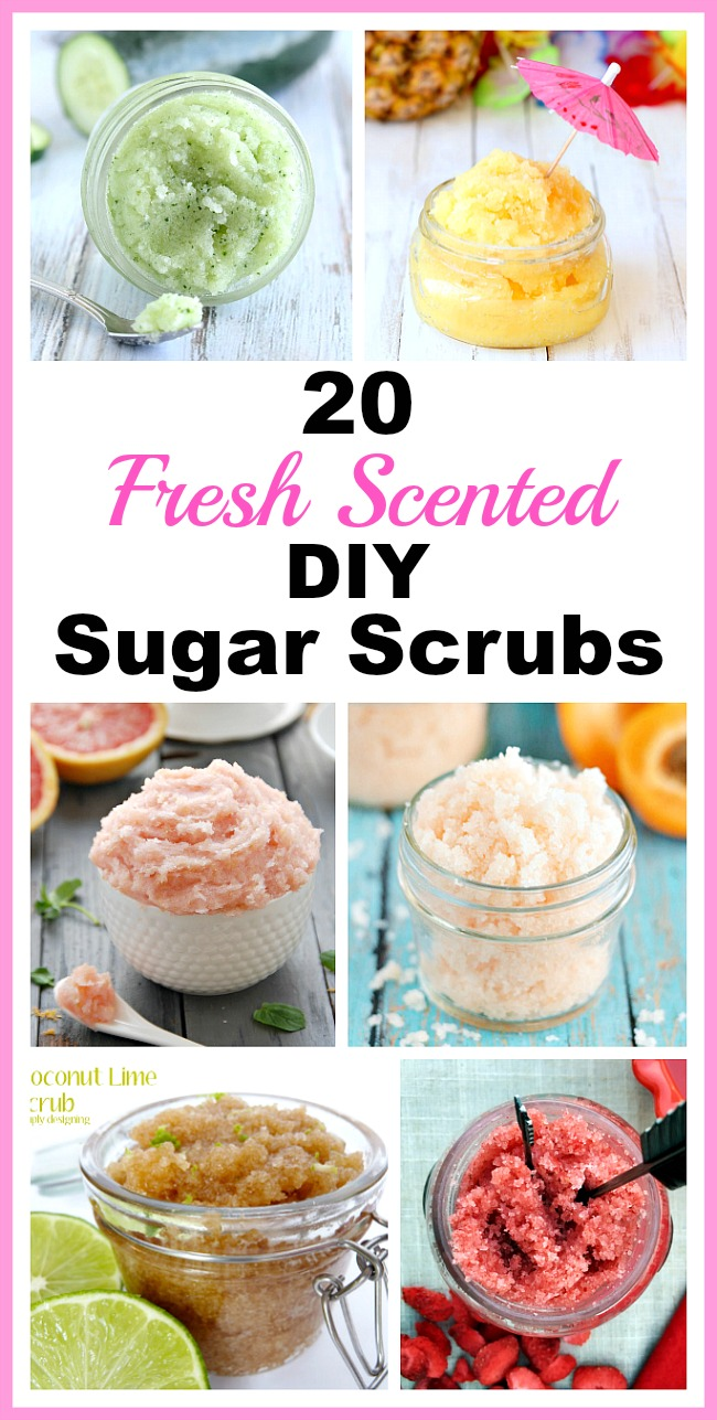 20 Fresh Scented DIY Sugar Scrubs- Perfect for Spring + Summer -   19 beauty DIY to sell ideas
