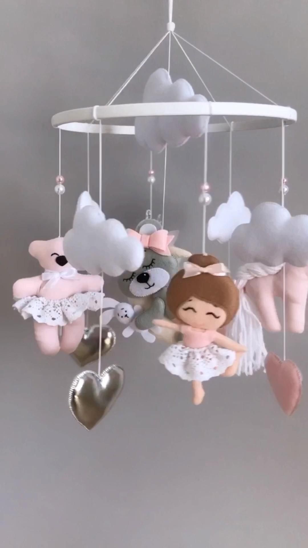 Baby girl mobile -   19 diy Baby crafts ideas