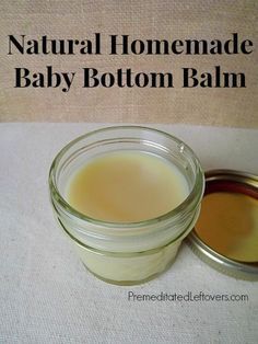 DIY Natural Baby Bottom Balm -   19 diy Baby products ideas
