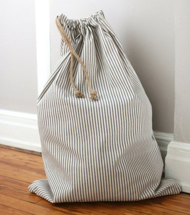 How to Sew a Drawstring Laundry Bag | eHow.com -   19 diy Bag decoration ideas