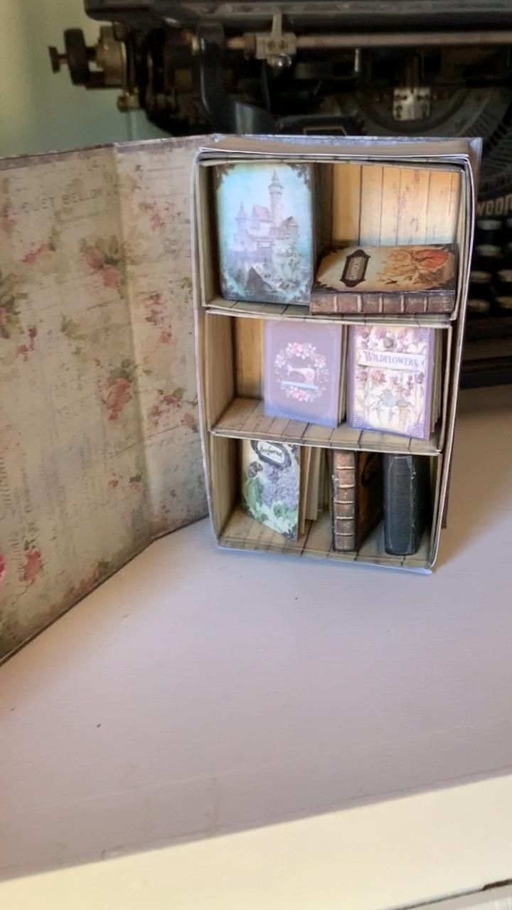 Mini Book Secret Cabinet Box from My Porch Prints -   19 diy Box art ideas