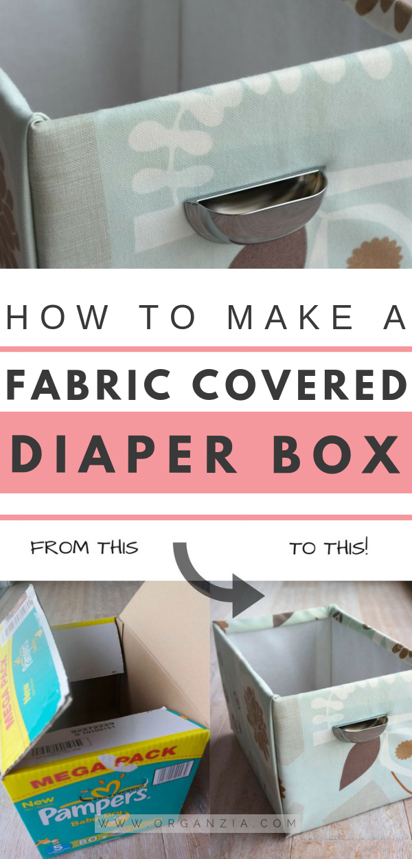 DIY Fabric basket from an old diaper box -   19 diy Box basket ideas