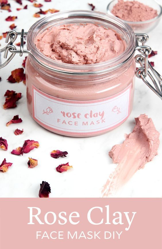 Rose Clay Face Mask DIY - Soap Queen -   19 diy Face Mask in a jar ideas