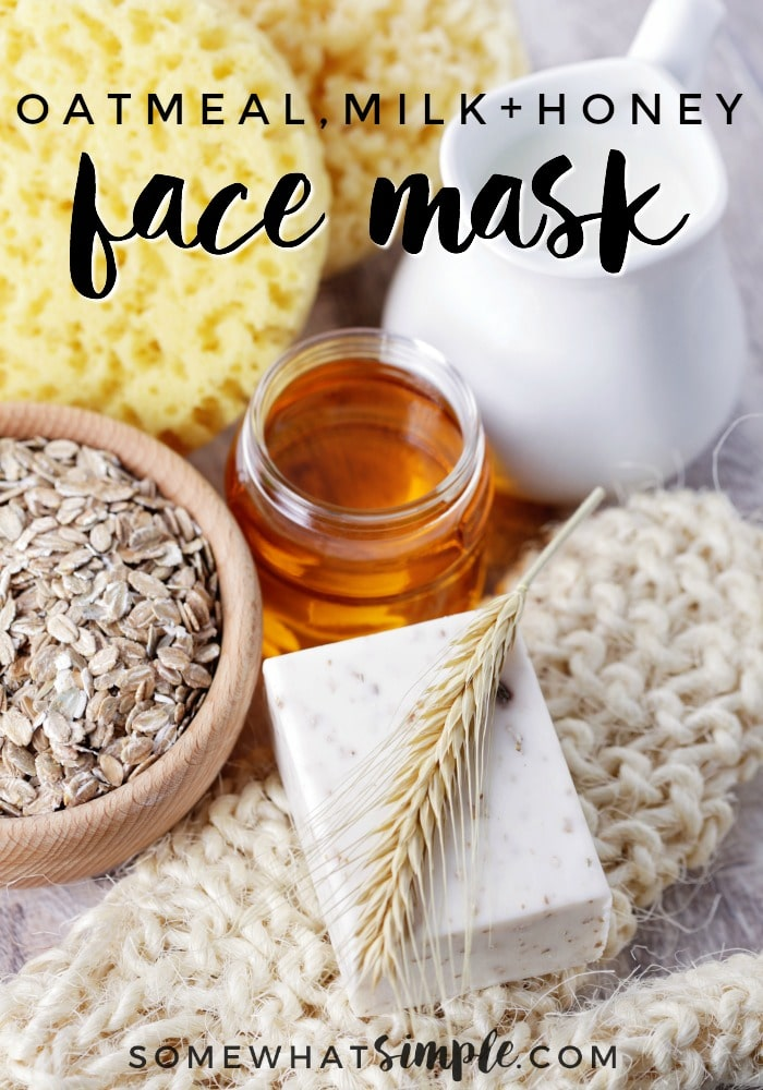 Easy DIY Honey Oatmeal Face Mask | Somewhat Simple -   19 diy Face Mask in a jar ideas