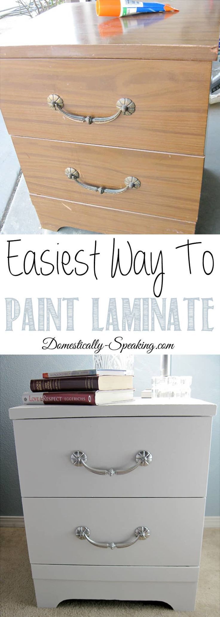 How to Paint Laminate Nightstands -   19 diy Furniture restoration ideas
