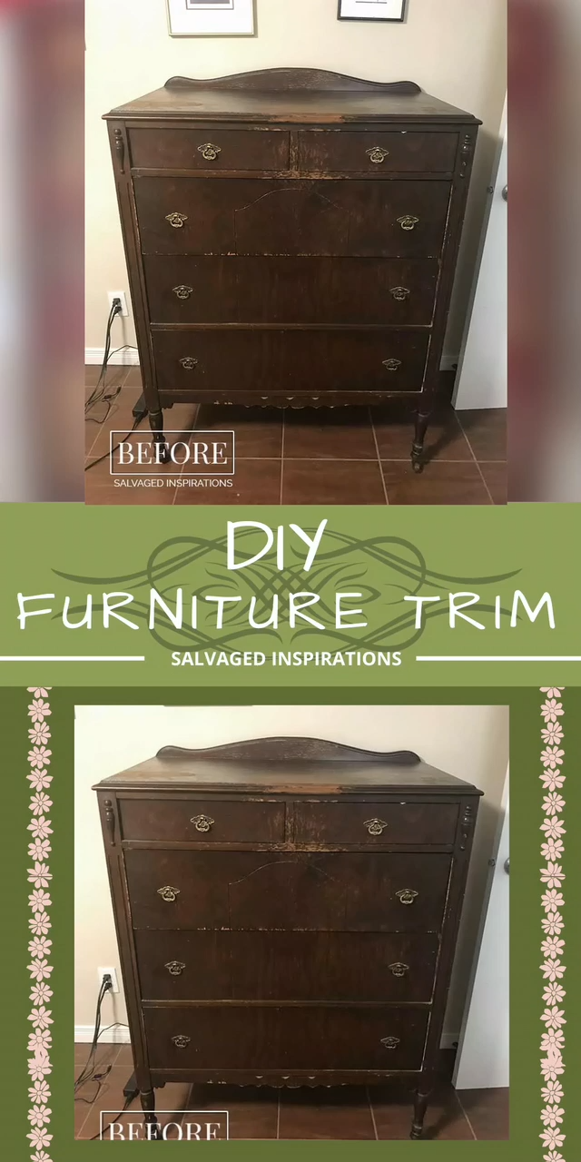 CREATE YOUR OWN FURNITURE TRIM DESIGNS -   19 diy Furniture restoration ideas