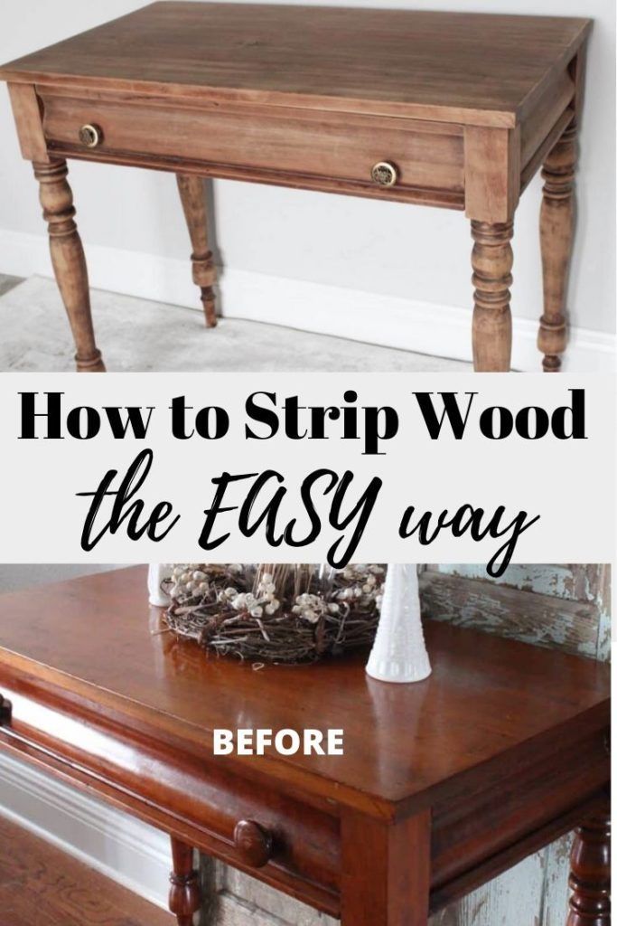 HOW TO STRIP WOOD OR WOOD FURNITURE WITH ONE EASY TIP -   19 diy Furniture restoration ideas