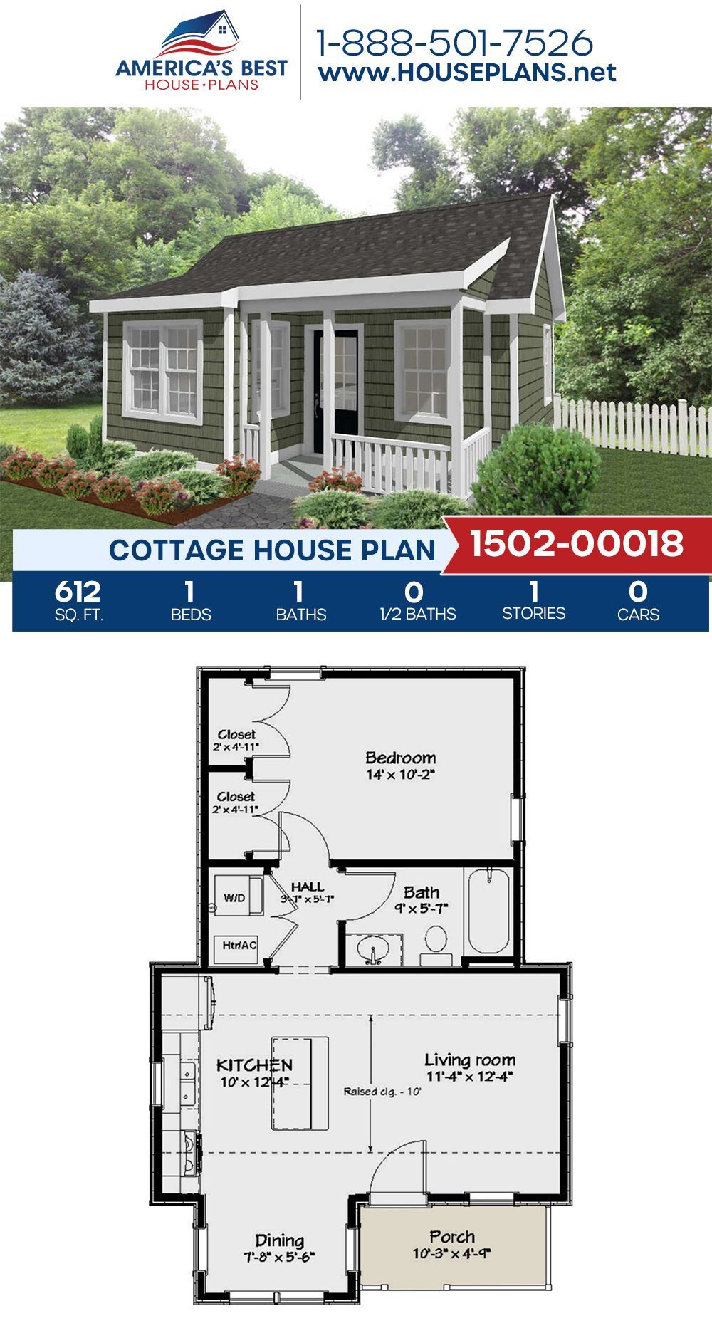 Cottage House Plan 1502-00018 - 19 diy House blueprints ideas