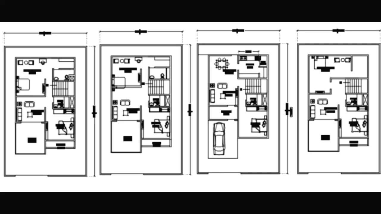 DIFFERENT ROW HOUSE DRAWINGS |CADBULL FILES | -   19 diy House blueprints ideas