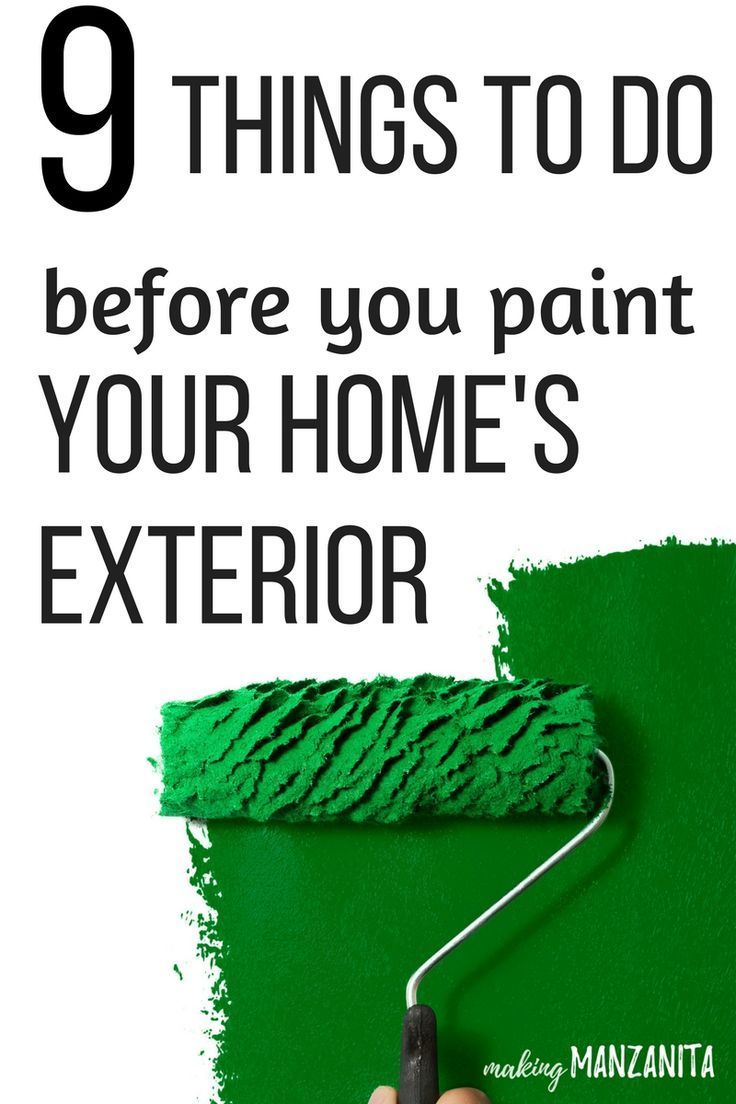 9 Things To Do Before Your Paint The Exterior Of Your Home -   19 diy House painting ideas