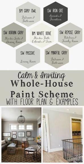 Calm and Inviting Whole House Paint Scheme -   19 diy House painting ideas