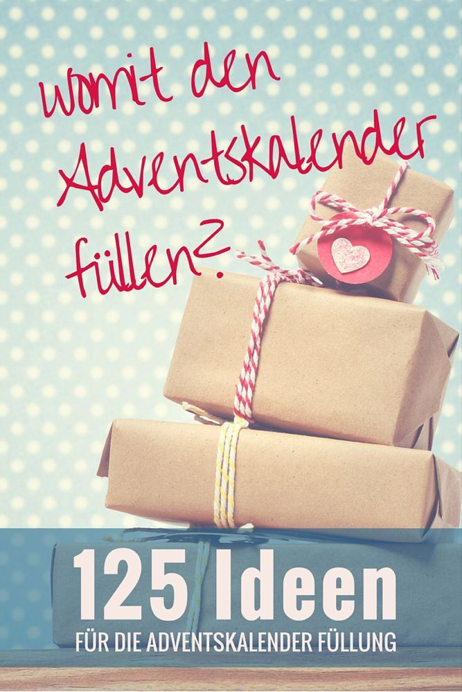 Ultimative Liste mit ?ber 125 Ideen um einen Advenstkalender zu bef?llen -   19 diy Ideen adventskalender ideas