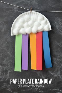 Paper Plate Rainbow Kid Craft | A Night Owl Blog -   19 diy Kids spring ideas