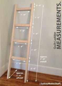 DIY Quilt Ladder -   19 diy Muebles facil ideas