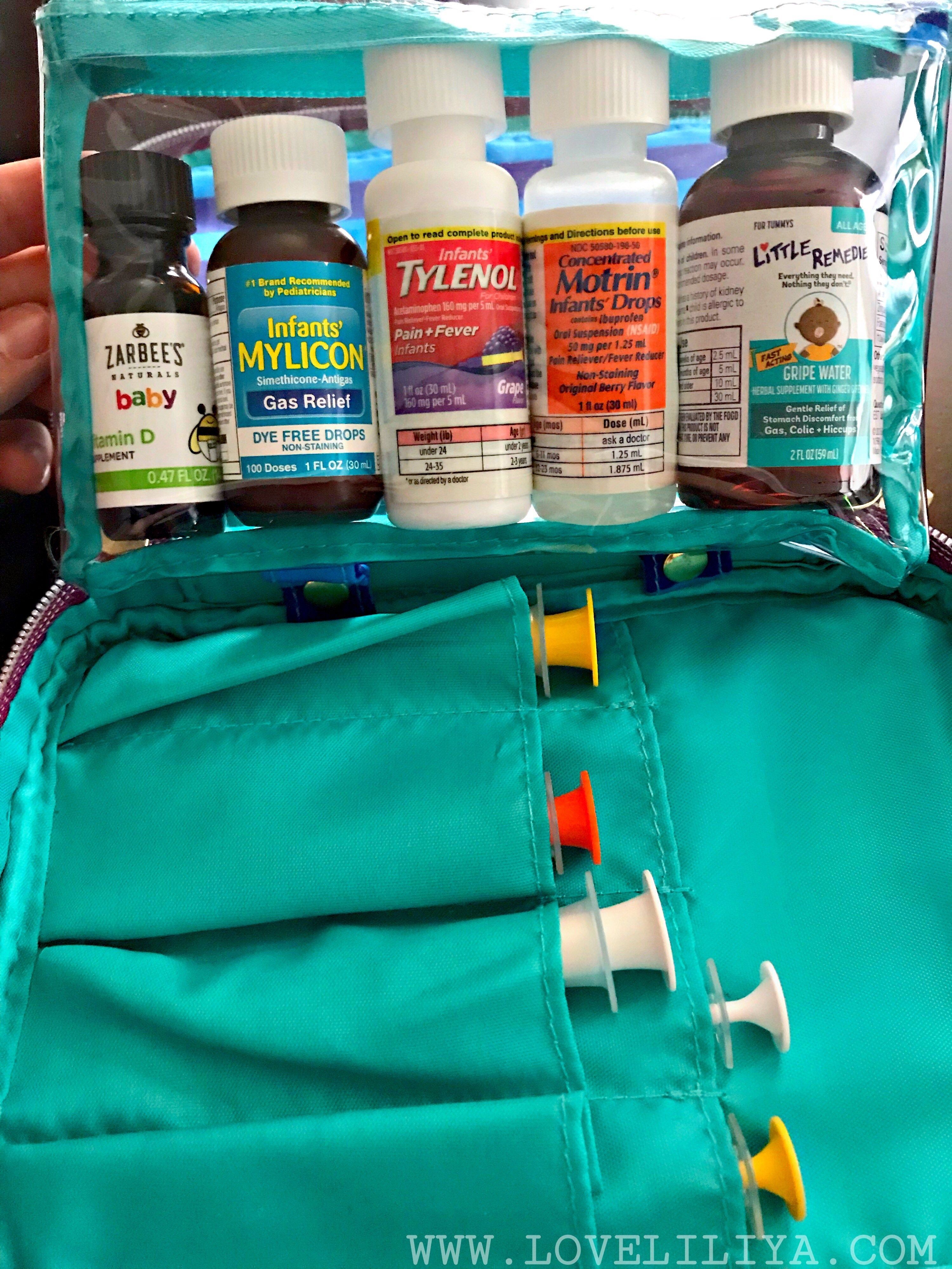 DIY Portable Medicine Kit Using a Makeup Bag - LoveLiliya -   19 diy Organization baby ideas