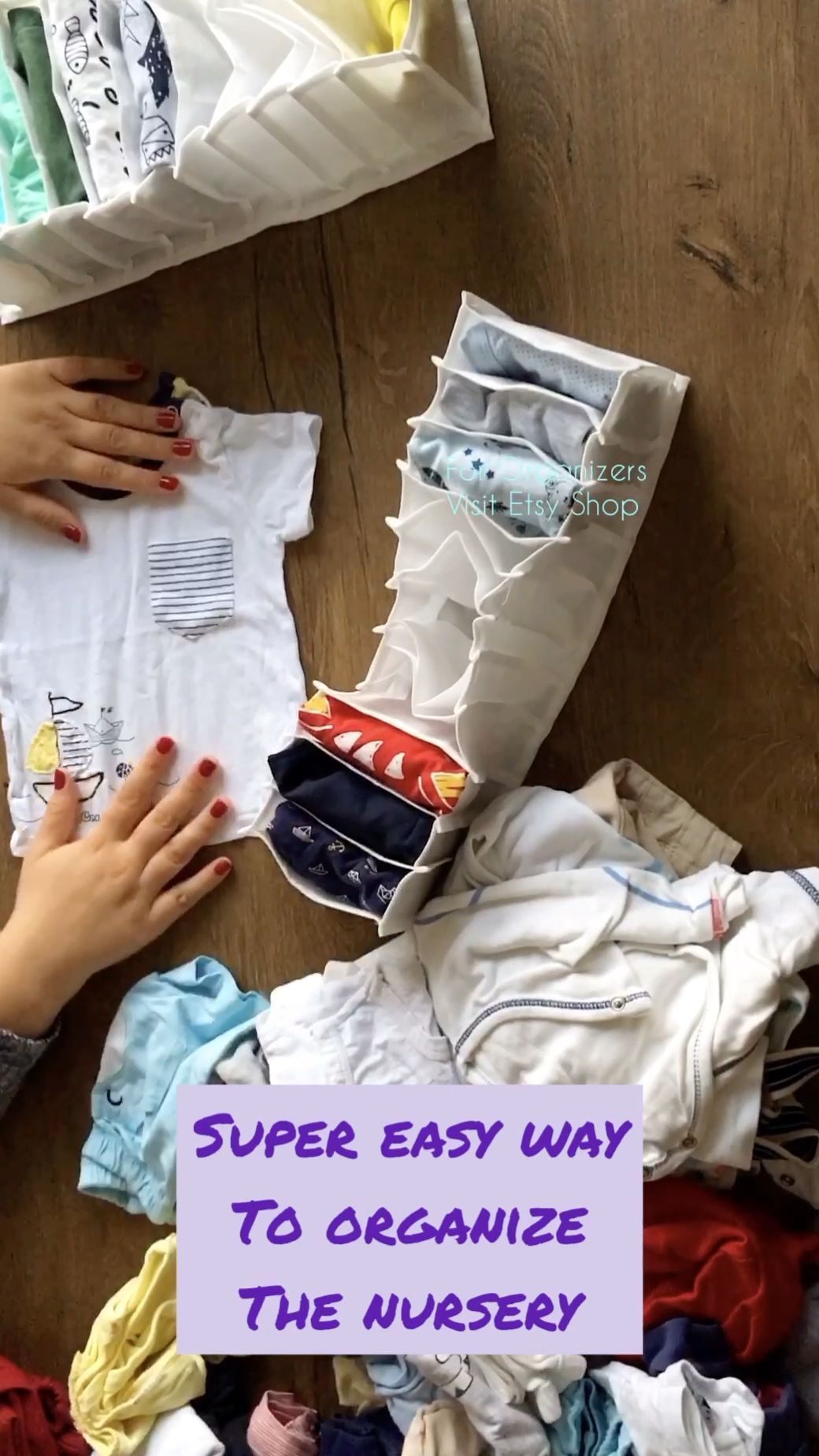 Super easy way to organize the nursery, marie kondo method, konmari, folding clothes -   19 diy Organization baby ideas