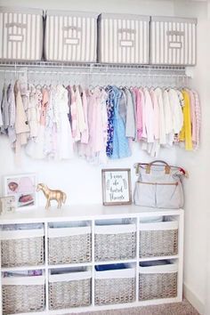 Baby Closet Ideas: 47 Nursery Closet Organization, Storage and Baby Closet Organizer Ideas -   19 diy Organization baby ideas