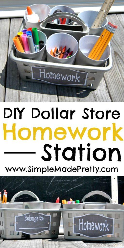 Keep your kids homework supplies organized with this hack! -   19 diy Organization for kids ideas