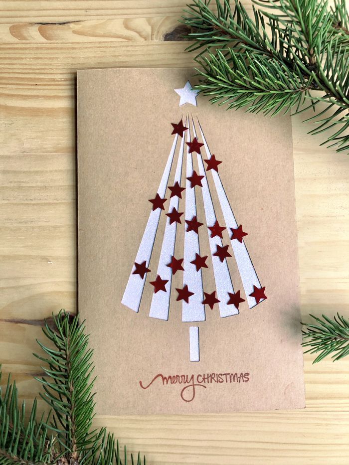 Free Christmas Greeting Card Tutorial -   19 diy Paper cards ideas