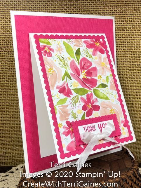 Fun Fold Card using Best Dressed Designer Paper & Stitched So Sweetly Dies - Create With Terri Gaines -   19 diy Paper cards ideas