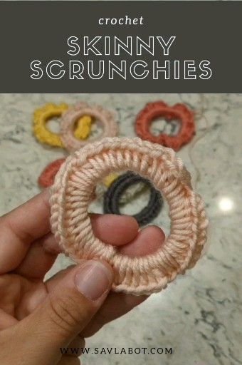 Quick video for a #crochet skinny scrunchies. -   19 diy Scrunchie simple ideas