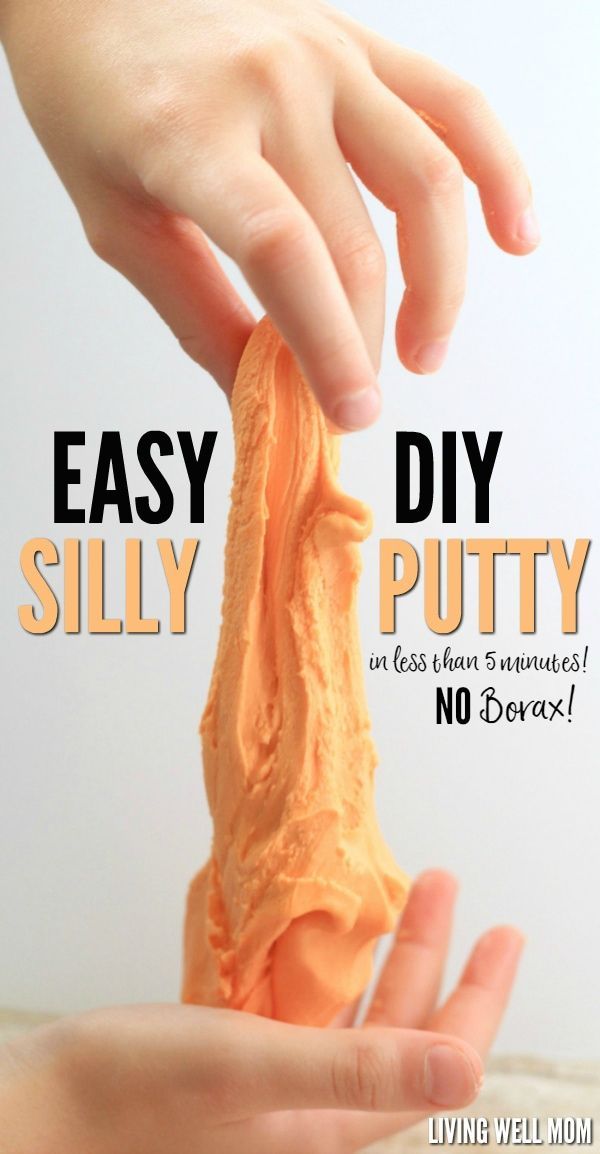 2-Ingredient DIY Silly Putty in Less than 5 Minutes (No Borax) -   19 diy To Do When Bored slime ideas