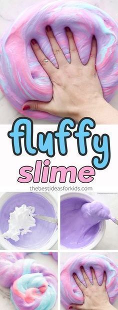 Fluffy Slime Recipe for Kids -   19 diy To Do When Bored slime ideas