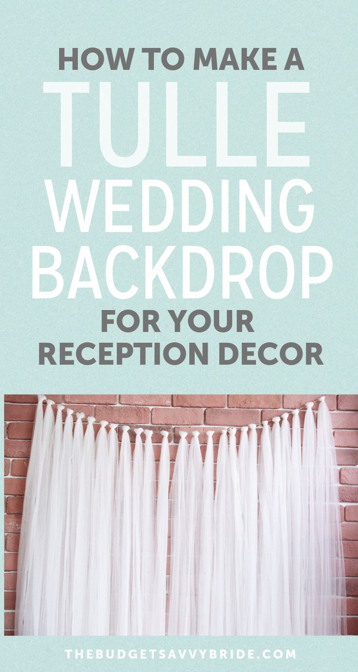 Creating a Tulle Wedding Backdrop -   19 diy Wedding backdrop ideas