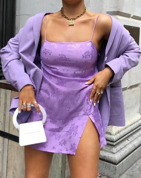 Datista Slip Dress in Satin Rose Lilac by Motel -   19 fitness Outfits cute ideas