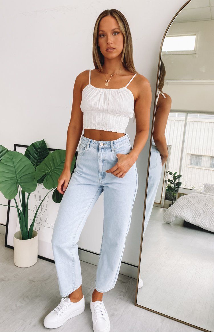 Just Lovely Tie Crop White - 16 -   19 fitness Outfits cute ideas