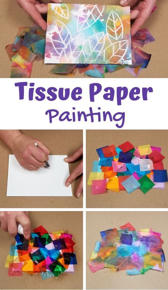 Tissue Paper Painting - Bleeding Color Art Activity - S&S Blog -   20 diy Art crafts ideas