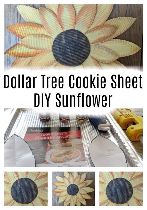 Dollar Tree Foil Tray – Sunflower Farmhouse Wall Art -   20 diy Art crafts ideas