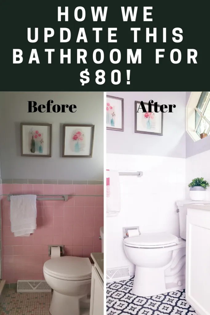 Painting Over Tile Tutorial And How To Install Peel And Stick Tile — Peony Street -   21 diy Bathroom wall ideas