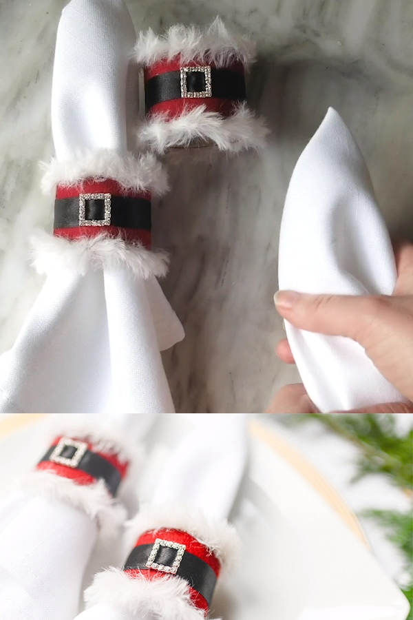 Santa Claus Napkin Ring -   25 diy Christmas videos ideas