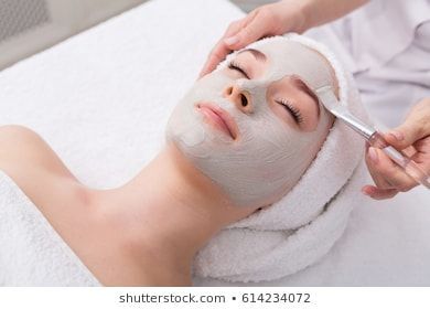Face Peeling Mask Spa Beauty Treatment Stock Photo (Edit Now) 614234072 -   14 beauty Therapy pictures ideas