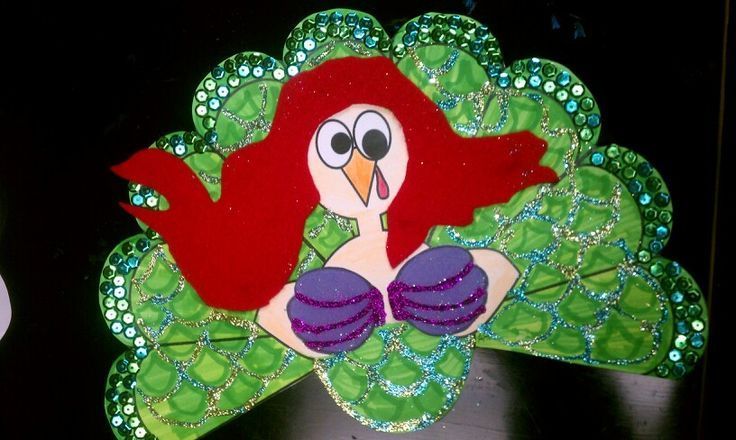 Thanksgiving: Turkey in Disguise School Project -   14 mermaid turkey disguise project ideas