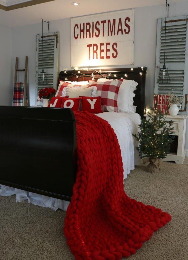 My Crazy For Buffalo Check Christmas Home Tour -   16 christmas decor for bedroom ideas