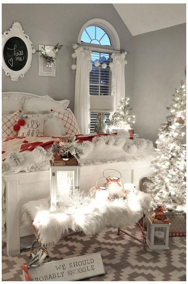 cozy christmas bedroom -   16 christmas decor for bedroom ideas