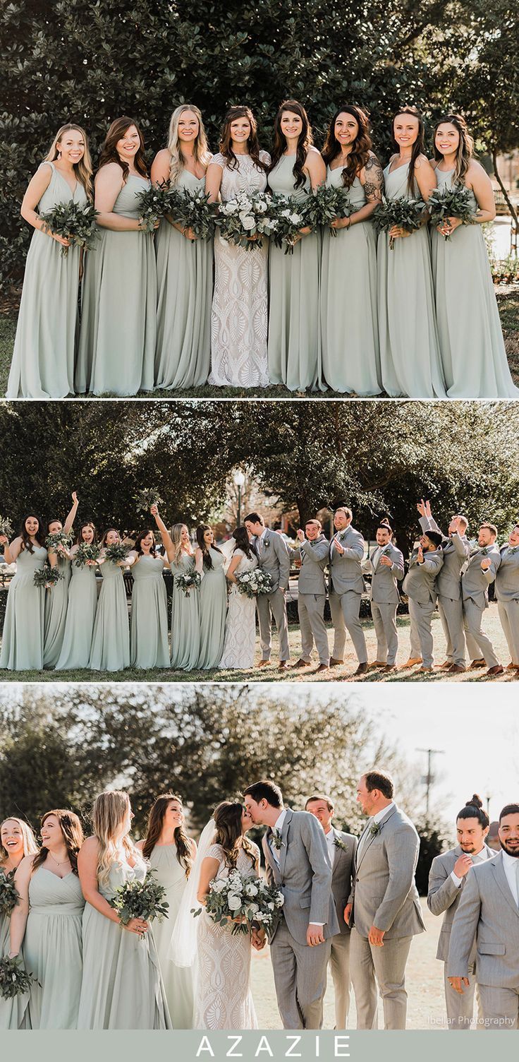Dusty Sage Bridesmaid Dresses & Dusty Sage Gowns | Azazie -   16 sage green bridesmaid dresses fall ideas