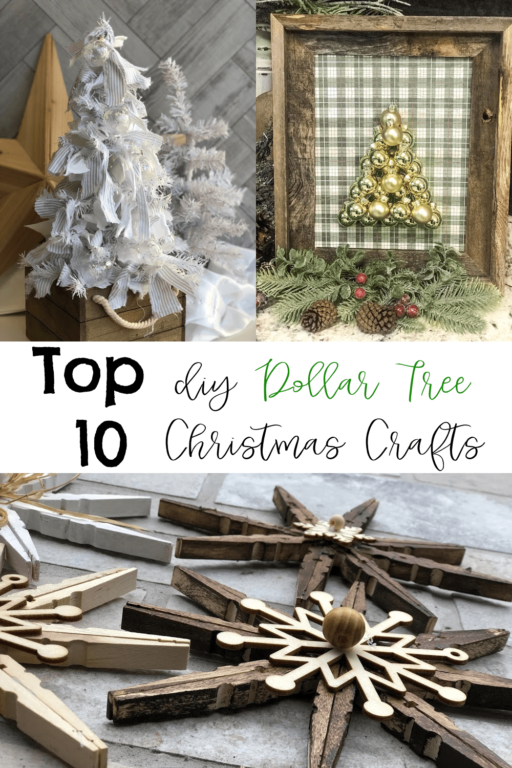 Top 10 Dollar Tree Christmas Projects - Re-Fabbed -   16 xmas crafts decorations dollar stores ideas
