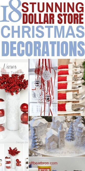 18 Stunning DIY Dollar Store Christmas Decoration Ideas -   16 xmas crafts decorations dollar stores ideas