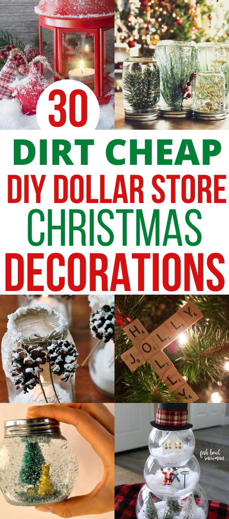 30 DIY Dollar Store Christmas Decor To Make In 2020 -   16 xmas crafts decorations dollar stores ideas