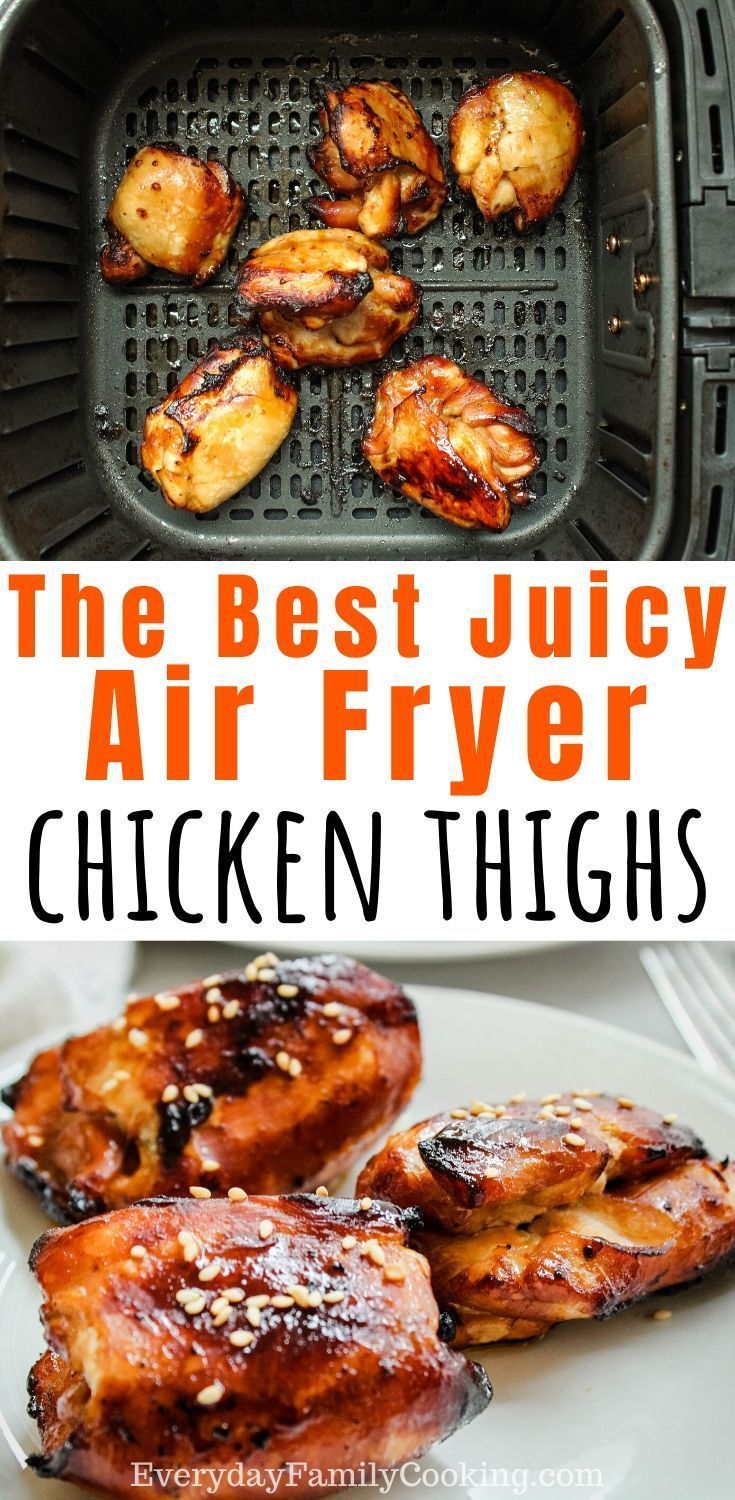 Air Fryer Honey Soy Chicken Thighs | An Easy Air Fryer Dinner Option -   17 air fryer recipes chicken thighs ideas