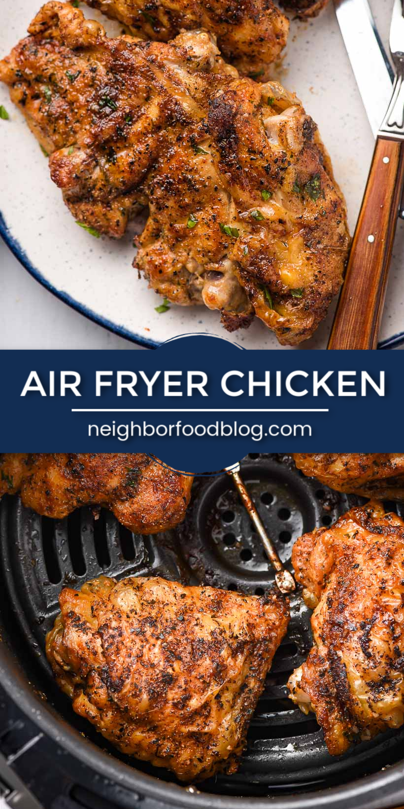 Crispy Air Fryer Chicken Thighs -   17 air fryer recipes chicken thighs ideas