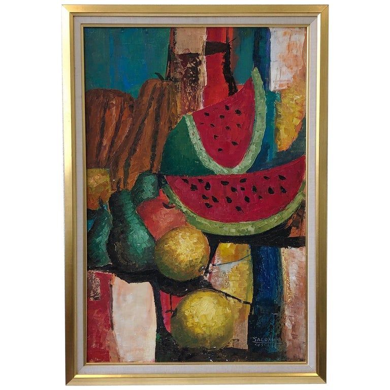 Still Life Oil Painting By Listed Artists Almicar Salomon Zorrilla -   17 beauty Life painting ideas