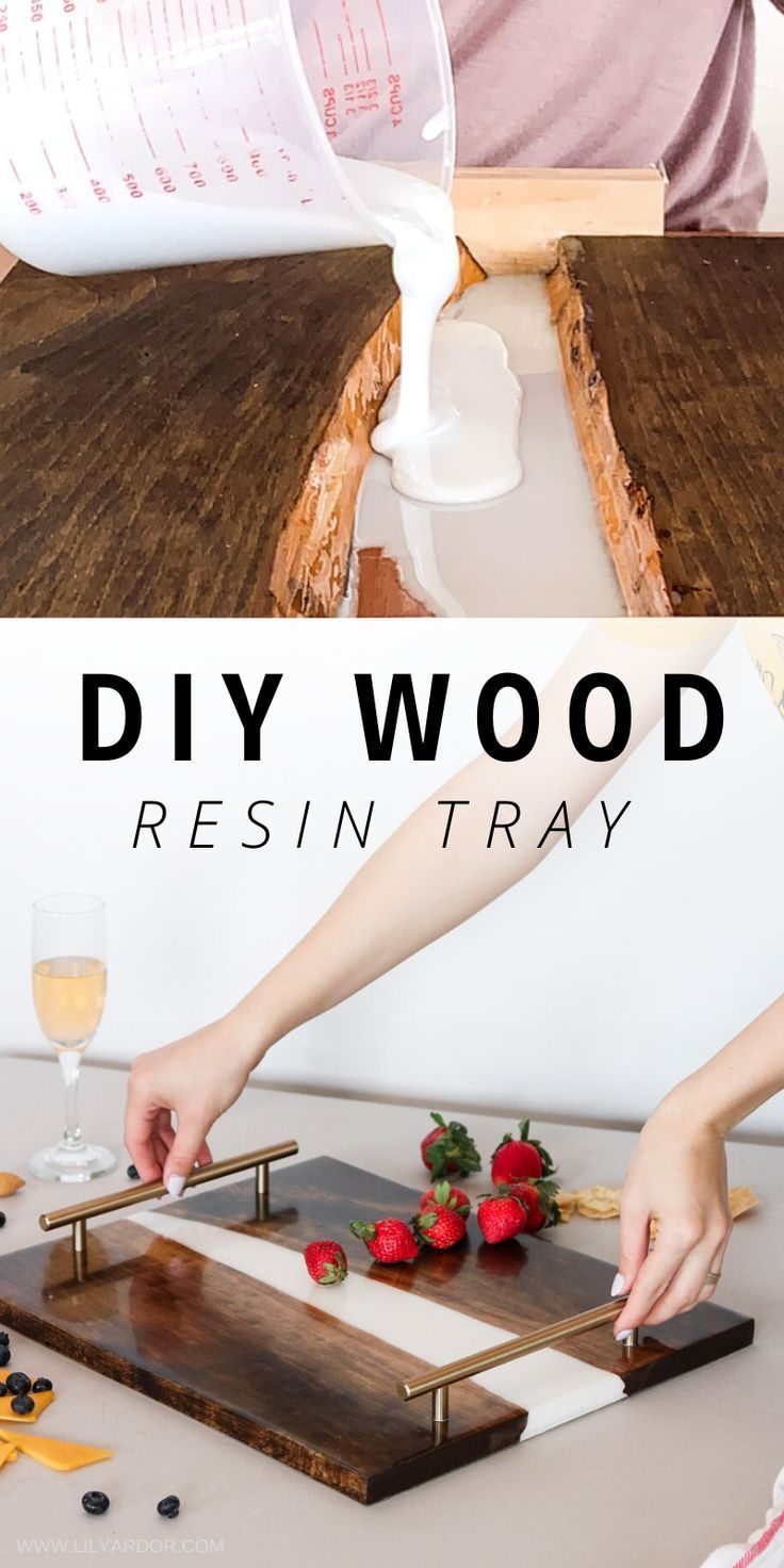 How To Make A Wood Resin Tray -   17 diy projects to try crafts ideas