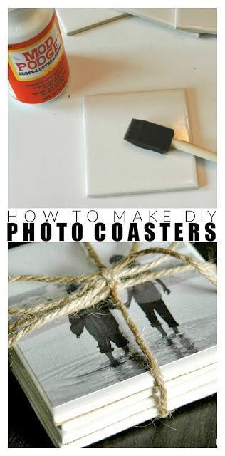 How to Make DIY Photo Coasters -   17 diy projects to try crafts ideas