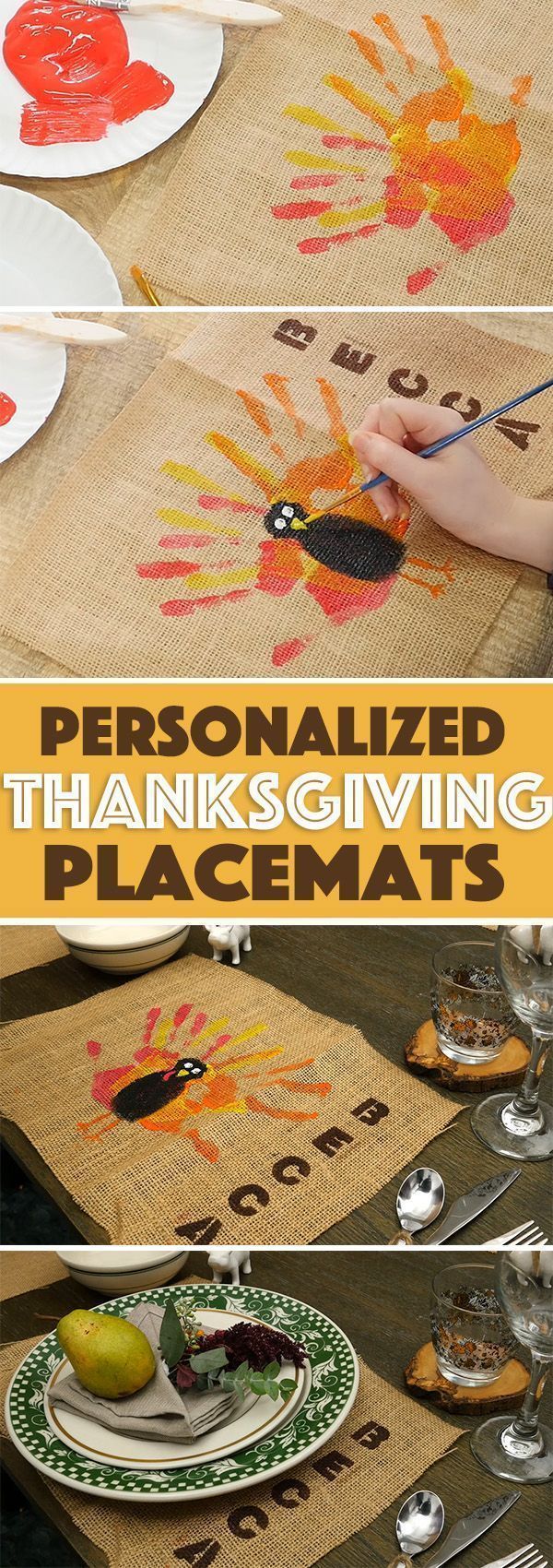 She Paints Her Hand Orange For One Clever Reason. Such A Great Thanksgiving Idea! -   17 diy thanksgiving centerpieces for kids ideas